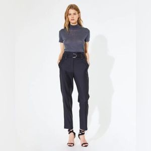 IRO Linayaspe Trousers In Black Wool Size 36 US 4
